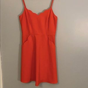 Scallop Detailed Dress